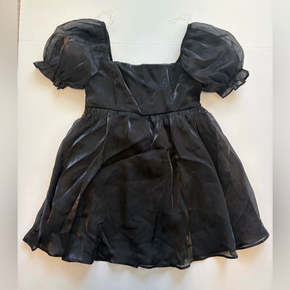 Thirty Thirty Black Chiffon Babydoll Dress
